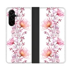 Housse Cuir Portefeuille Pour Samsung Galaxy A37 5G Fleur Eclosion
