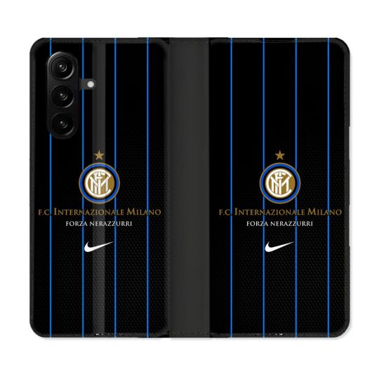 Housse Cuir Portefeuille Pour Samsung Galaxy A37 5G Foot Inter Milan