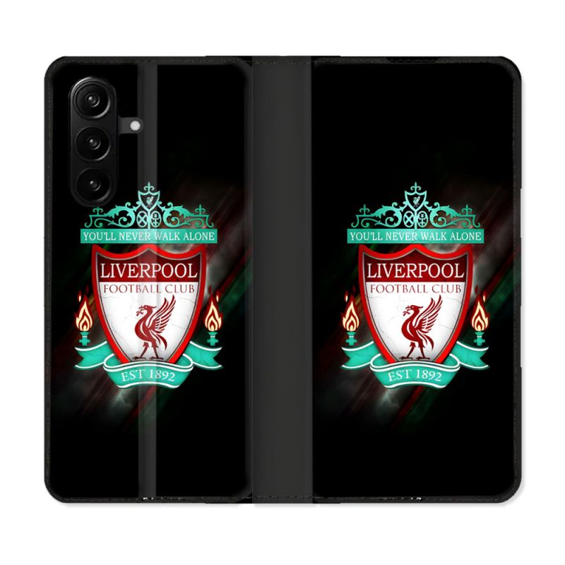 Housse Cuir Portefeuille Pour Samsung Galaxy A37 5G Foot Liverpool