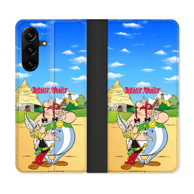 Housse Cuir Portefeuille Pour Samsung Galaxy A27 5G Astérix Obélix Color
