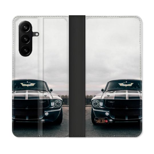 Housse Cuir Portefeuille Pour Samsung Galaxy A37 5G Ford Mustang GT500 Vintage