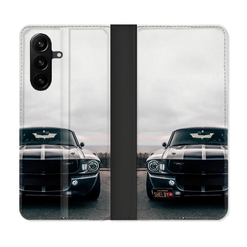 Housse Cuir Portefeuille Pour Samsung Galaxy A37 5G Ford Mustang GT500 Vintage