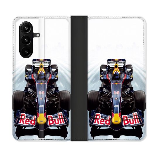 Housse Cuir Portefeuille Pour Samsung Galaxy A37 5G Formule 1 F1 Red Bull