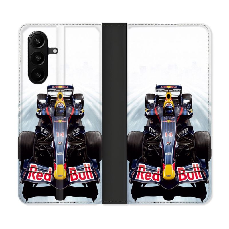 Housse Cuir Portefeuille Pour Samsung Galaxy A37 5G Formule 1 F1 Red Bull