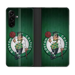 Housse Cuir Portefeuille Pour Samsung Galaxy A27 5G Basket Boston Celtics
