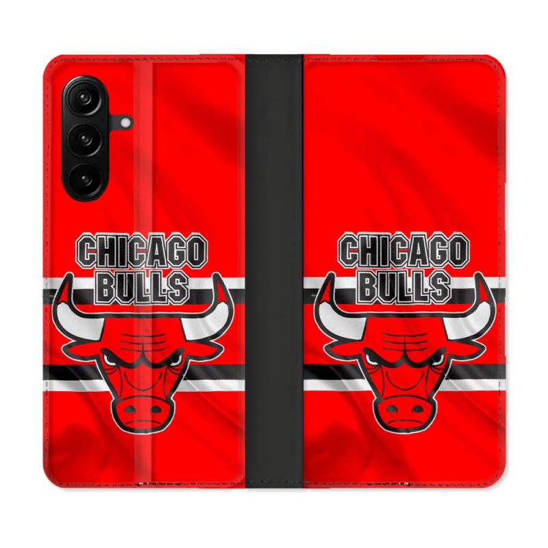 Housse Cuir Portefeuille Pour Samsung Galaxy A27 5G Basket Chicago Bulls