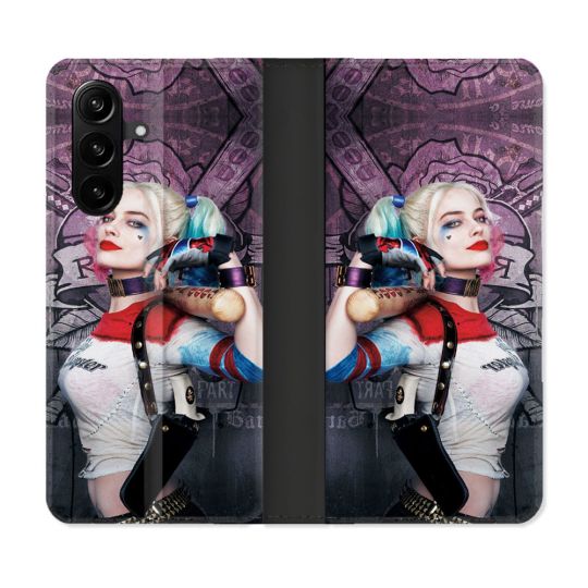 Housse Cuir Portefeuille Pour Samsung Galaxy A37 5G Harley Quinn Batte