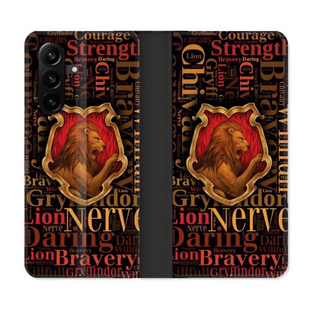Housse Cuir Portefeuille Pour Samsung Galaxy A37 5G Harry Potter Griffondor