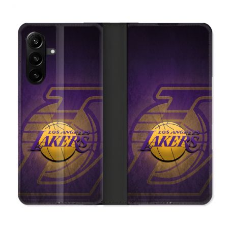 Housse Cuir Portefeuille Pour Samsung Galaxy A27 5G Basket Los Angeles Lakers