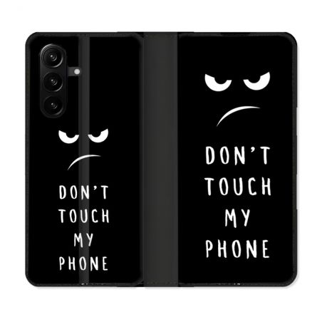 Housse Cuir Portefeuille Pour Samsung Galaxy A37 5G Humour Don't Touch