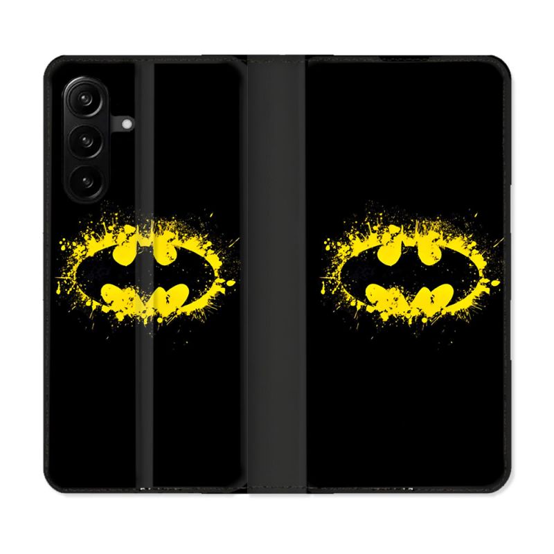 Housse Cuir Portefeuille Pour Samsung Galaxy A27 5G Batman Logo