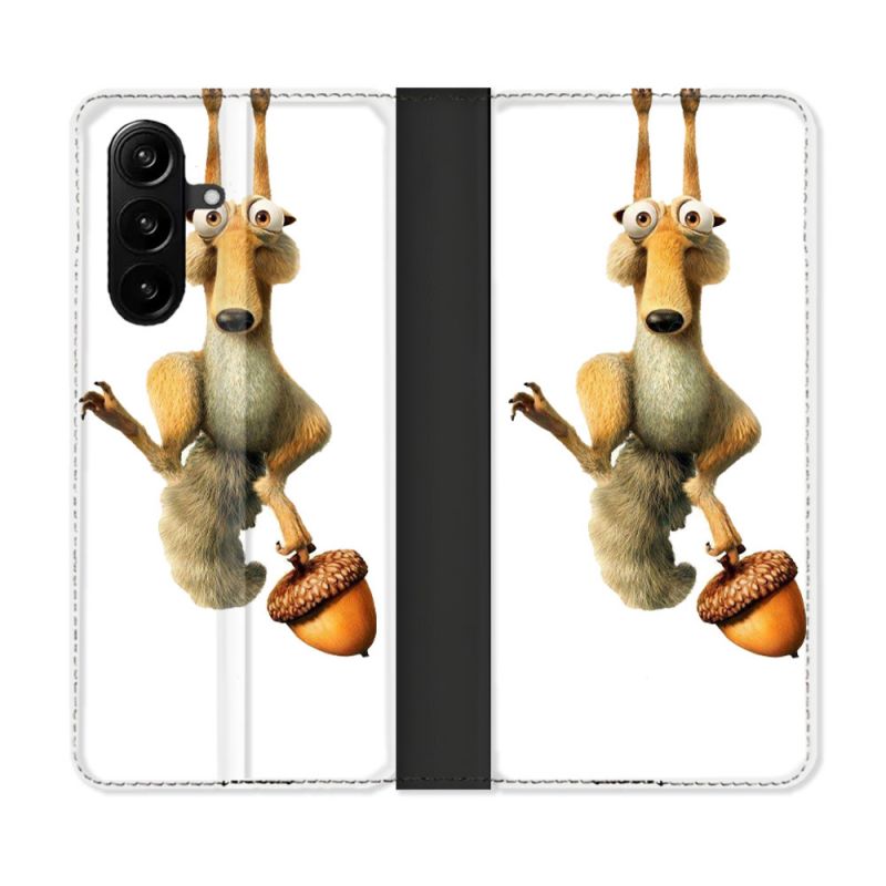 Housse Cuir Portefeuille Pour Samsung Galaxy A37 5G L'âge de Glace Scratch Suspendu