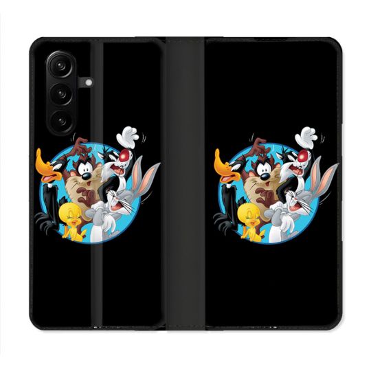 Housse Cuir Portefeuille Pour Samsung Galaxy A37 5G Looney Tunes
