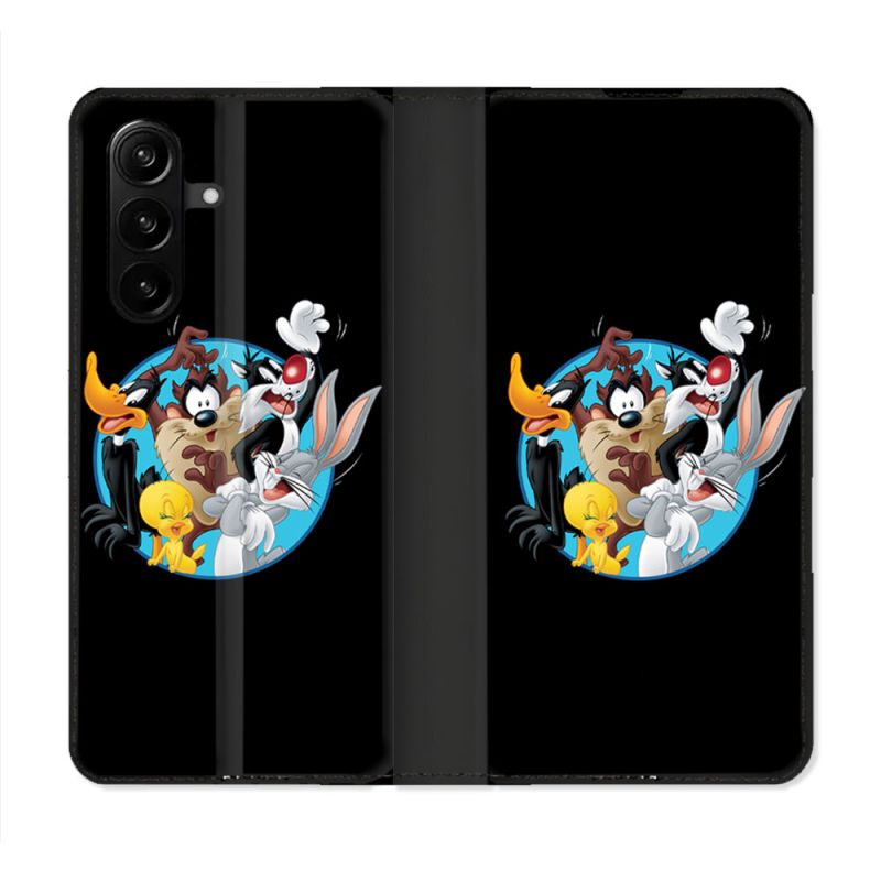 Housse Cuir Portefeuille Pour Samsung Galaxy A37 5G Looney Tunes