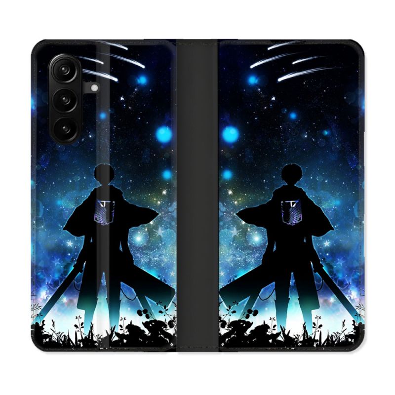 Housse Cuir Portefeuille Pour Samsung Galaxy A37 5G Manga Attaque Titans Levi