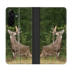 Housse Cuir Portefeuille Pour Samsung Galaxy A27 5G Chasse Cerf