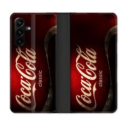 Housse Cuir Portefeuille Pour Samsung Galaxy A27 5G Coca Cola Classique