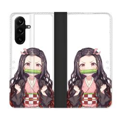 Housse Cuir Portefeuille Pour Samsung Galaxy A37 5G Manga Demon Slayer Nezuko