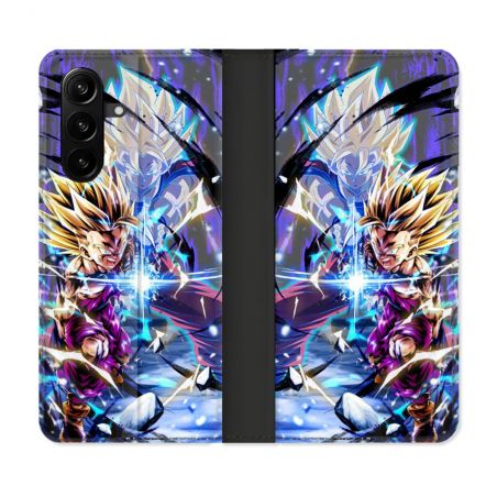 Housse Cuir Portefeuille Pour Samsung Galaxy A37 5G Manga Dragon Ball Sangohan Duo