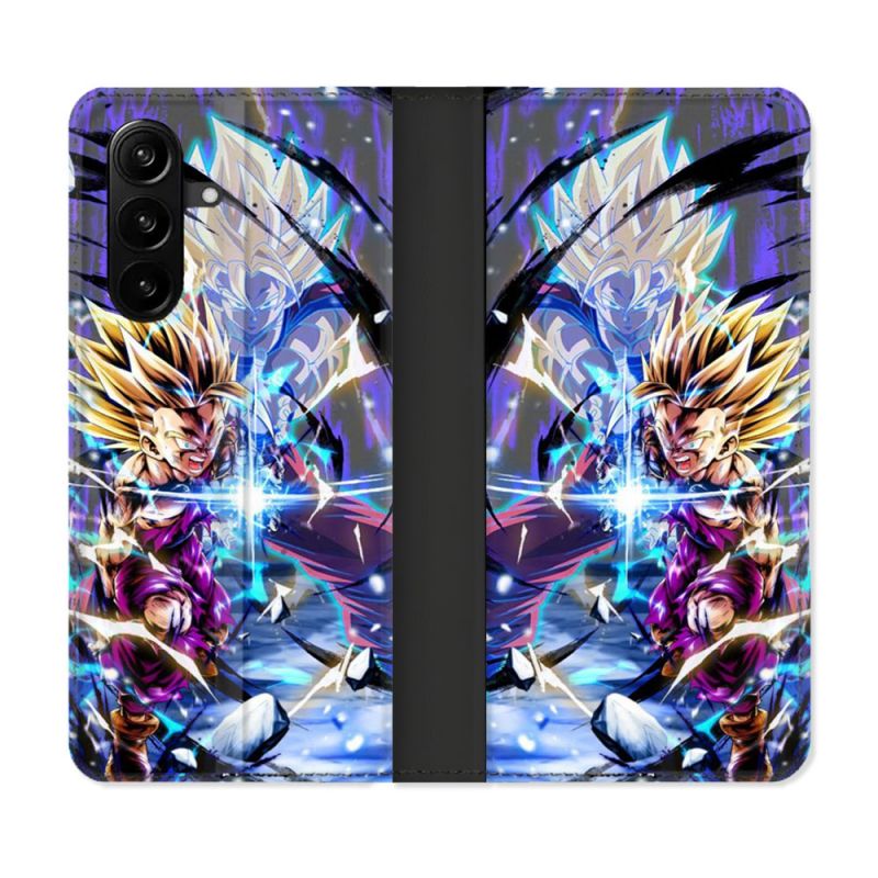 Housse Cuir Portefeuille Pour Samsung Galaxy A37 5G Manga Dragon Ball Sangohan Duo