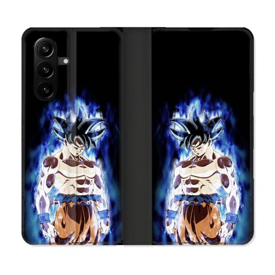Housse Cuir Portefeuille Pour Samsung Galaxy A37 5G Manga Dragon Ball Sangoku Noir