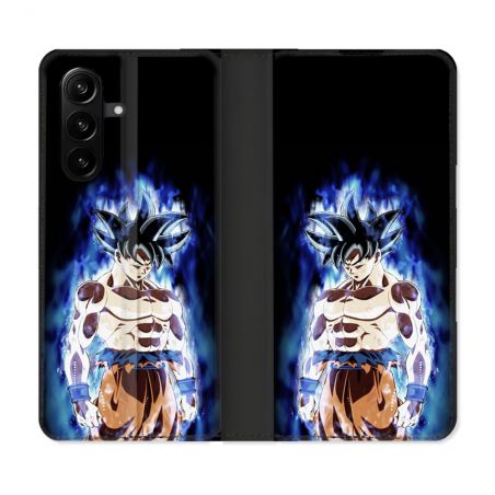 Housse Cuir Portefeuille Pour Samsung Galaxy A37 5G Manga Dragon Ball Sangoku Noir
