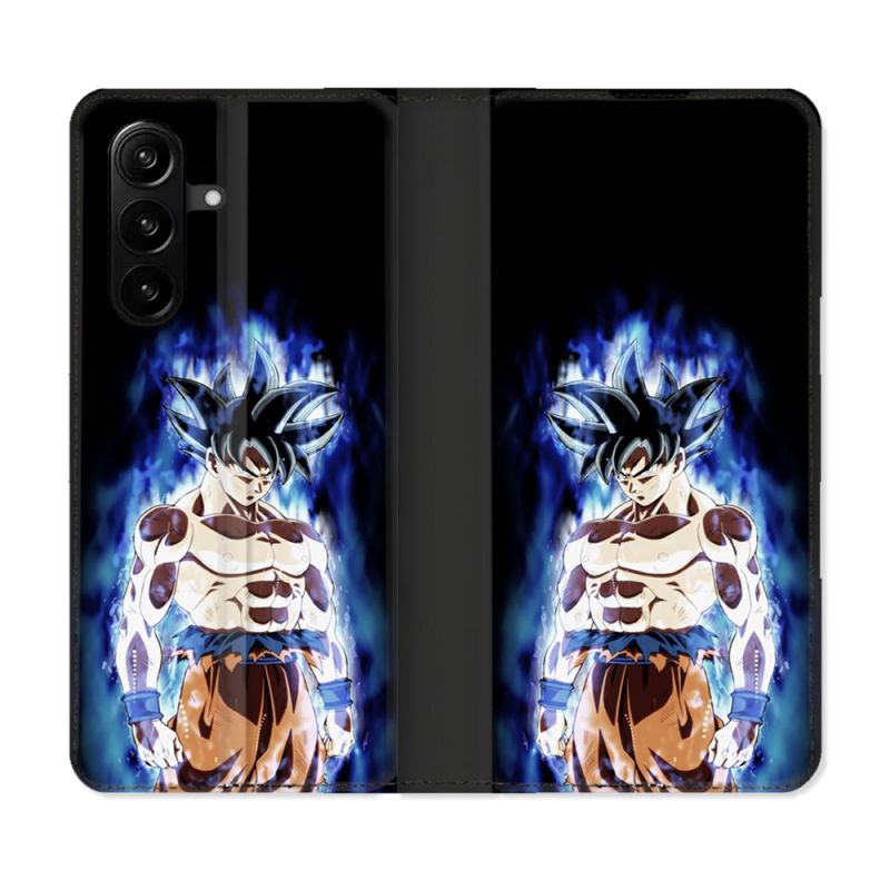 Housse Cuir Portefeuille Pour Samsung Galaxy A37 5G Manga Dragon Ball Sangoku Noir