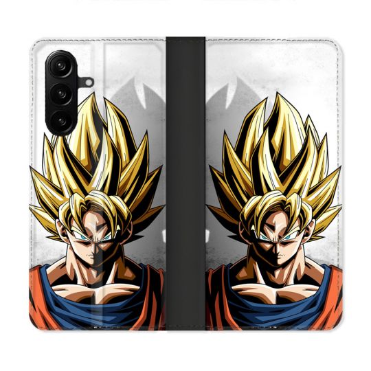 Housse Cuir Portefeuille Pour Samsung Galaxy A37 5G Manga Dragon Ball Sangoku Portrait