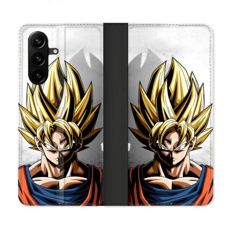 Housse Cuir Portefeuille Pour Samsung Galaxy A37 5G Manga Dragon Ball Sangoku Portrait