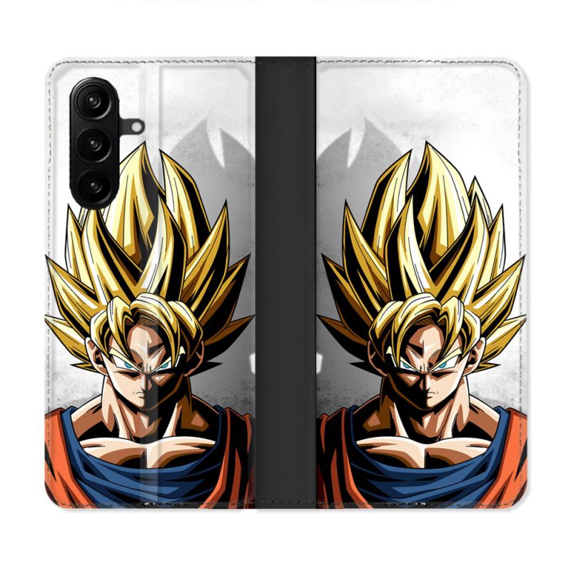 Housse Cuir Portefeuille Pour Samsung Galaxy A37 5G Manga Dragon Ball Sangoku Portrait