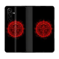 Housse Cuir Portefeuille Pour Samsung Galaxy A37 5G Manga Fullmetal Alchemist Logo