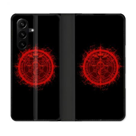 Housse Cuir Portefeuille Pour Samsung Galaxy A37 5G Manga Fullmetal Alchemist Logo