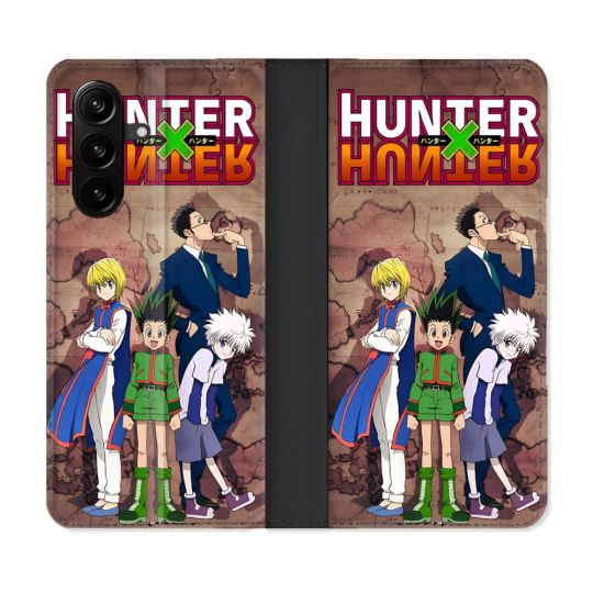 Housse Cuir Portefeuille Pour Samsung Galaxy A37 5G Manga Hunter X Hunter Vintage