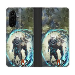 Housse Cuir Portefeuille Pour Samsung Galaxy A37 5G Manga Kaiju N° 8 Kafka Hibino