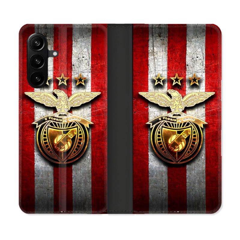 Housse Cuir Portefeuille Pour Samsung Galaxy A27 5G Foot Benfica