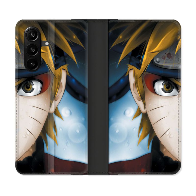 Housse Cuir Portefeuille Pour Samsung Galaxy A37 5G Manga Naruto Blanc