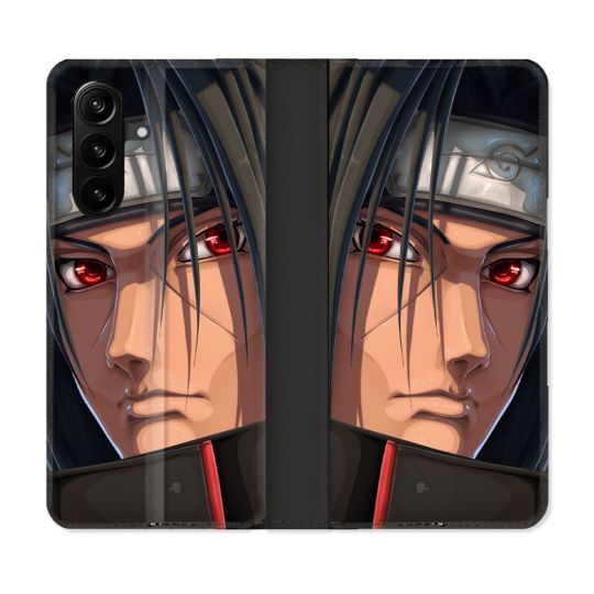 Housse Cuir Portefeuille Pour Samsung Galaxy A37 5G Manga Naruto Itachi Visage