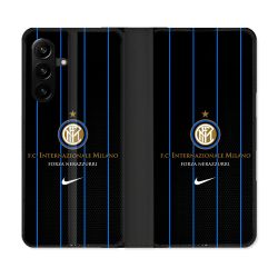 Housse Cuir Portefeuille Pour Samsung Galaxy A27 5G Foot Inter Milan