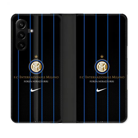 Housse Cuir Portefeuille Pour Samsung Galaxy A27 5G Foot Inter Milan
