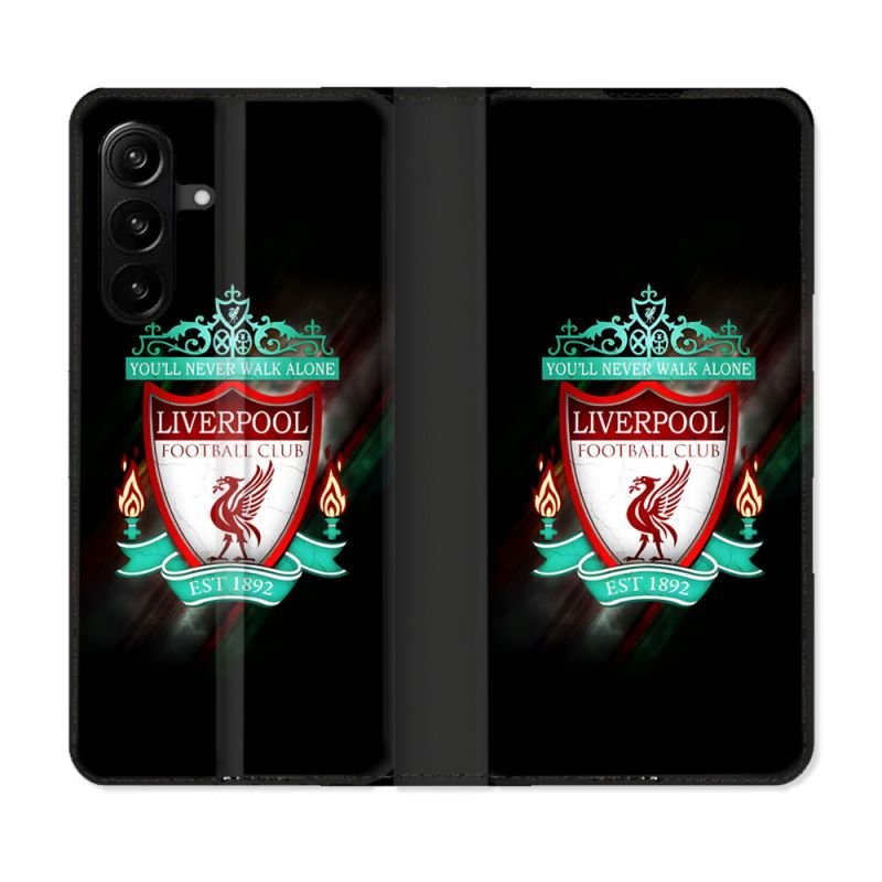 Housse Cuir Portefeuille Pour Samsung Galaxy A27 5G Foot Liverpool