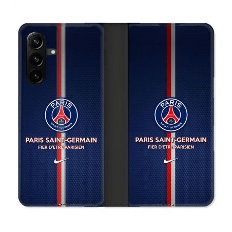 Housse Cuir Portefeuille Pour Samsung Galaxy A27 5G Foot PSG Fier