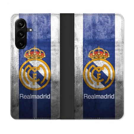 Housse Cuir Portefeuille Pour Samsung Galaxy A27 5G Foot Real Madrid