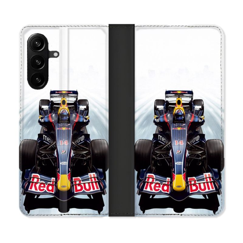 Housse Cuir Portefeuille Pour Samsung Galaxy A27 5G Formule 1 F1 Red Bull