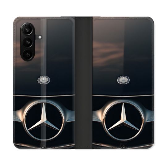 Housse Cuir Portefeuille Pour Samsung Galaxy A37 5G Mercedes Calendre