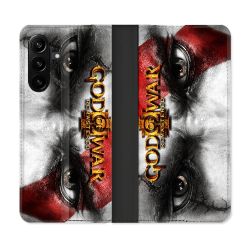 Housse Cuir Portefeuille Pour Samsung Galaxy A27 5G God Of War GOW
