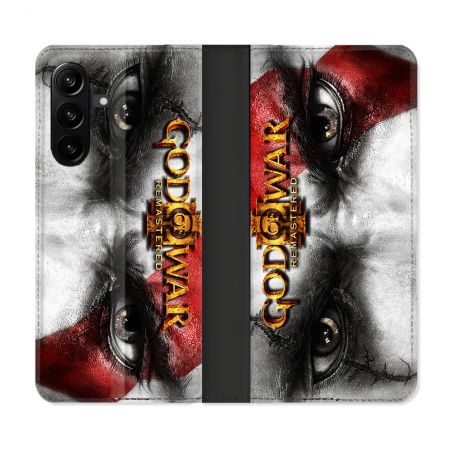 Housse Cuir Portefeuille Pour Samsung Galaxy A27 5G God Of War GOW