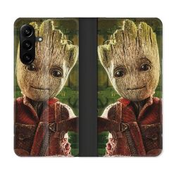 Housse Cuir Portefeuille Pour Samsung Galaxy A27 5G Groot Vert