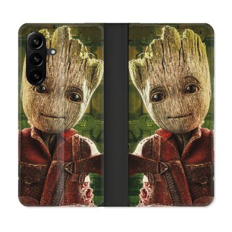 Housse Cuir Portefeuille Pour Samsung Galaxy A27 5G Groot Vert