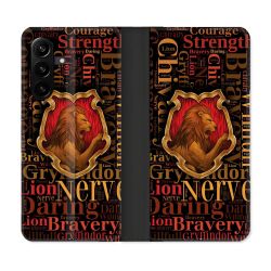 Housse Cuir Portefeuille Pour Samsung Galaxy A27 5G Harry Potter Griffondor