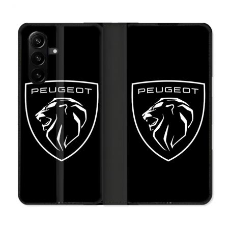 Housse Cuir Portefeuille Pour Samsung Galaxy A37 5G Peugeot